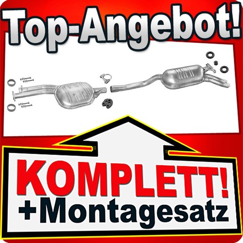 Auspuff für mercedes - auspuff, (c124)